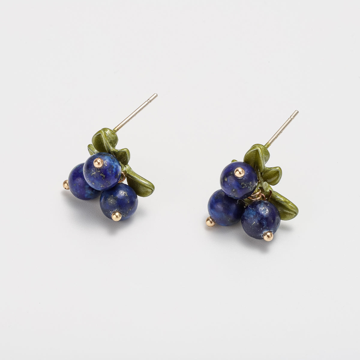 Mila - Blueberry Stud Earrings