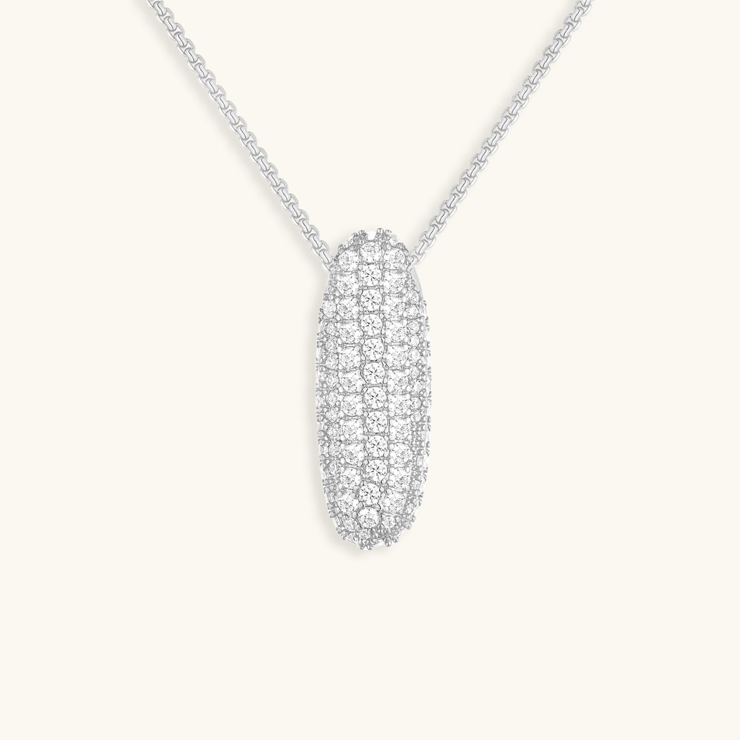 Esme - Bubble Initial Diamond Necklace