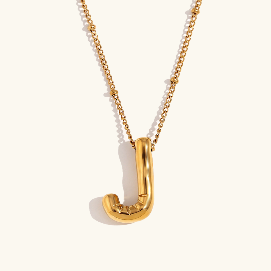 Arabella - Balloon Letter Initial Necklace