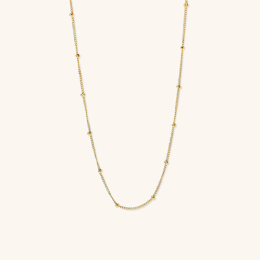 Ella - Gold Bead Chain Necklace