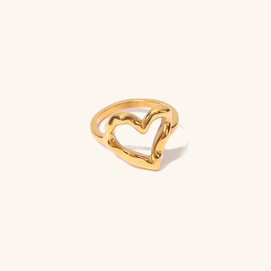 Nalini - Hollow Heart Ring