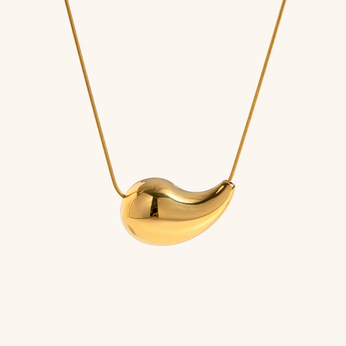 Malia - Sleek Bean Necklace