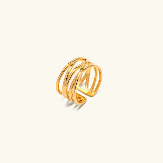 Yvette - Twisted Gold Ring