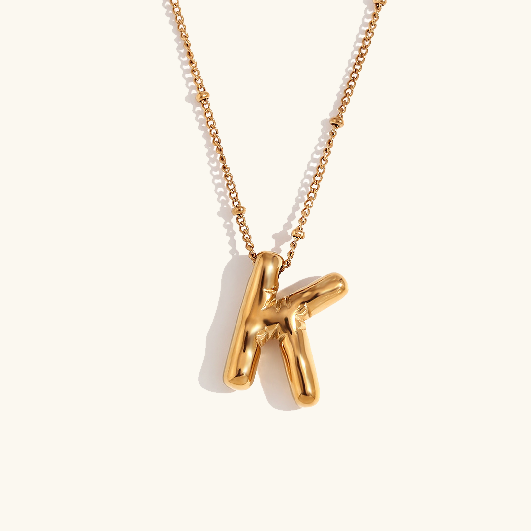 Arabella - Balloon Letter Initial Necklace