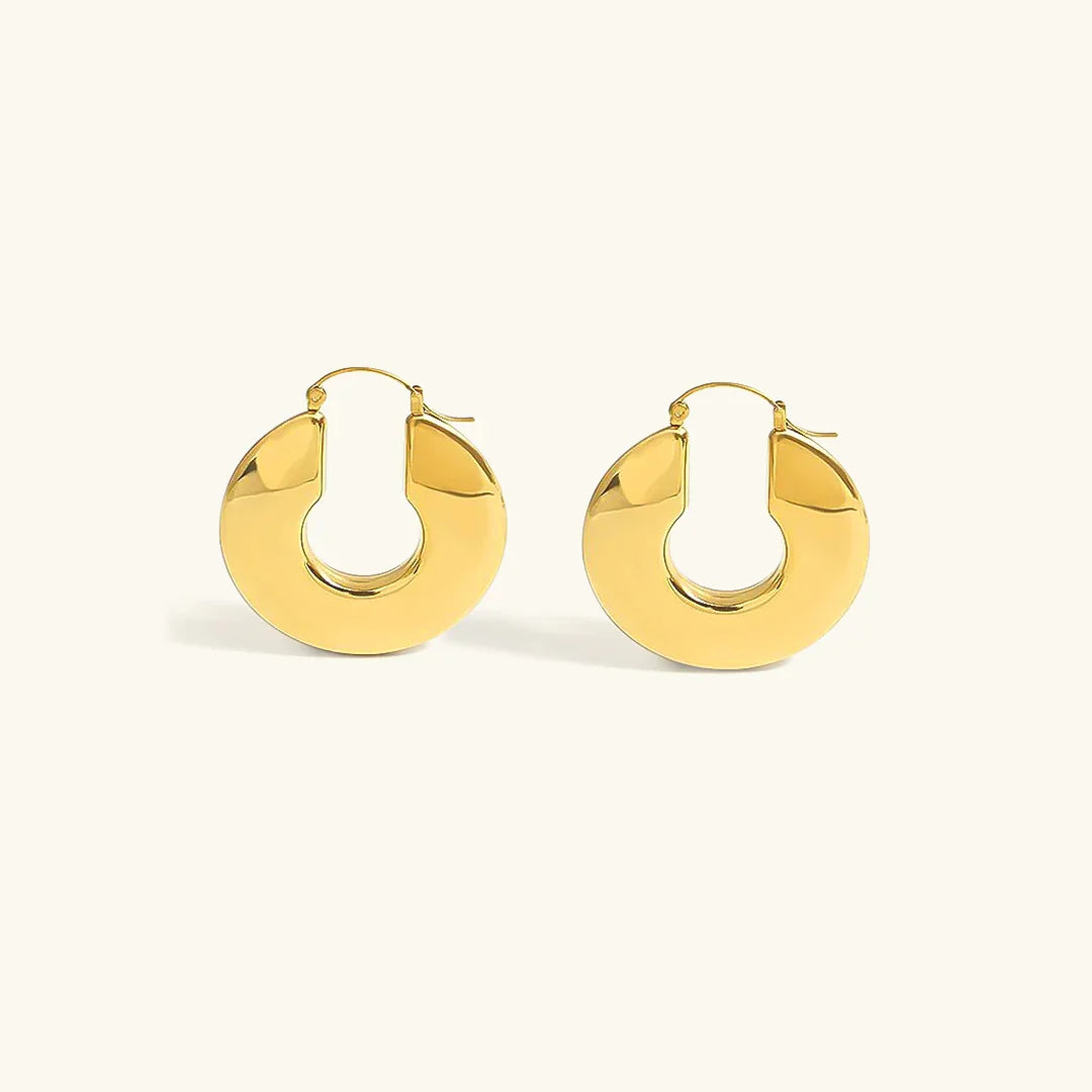 Nina - Chunky Hoop Earrings