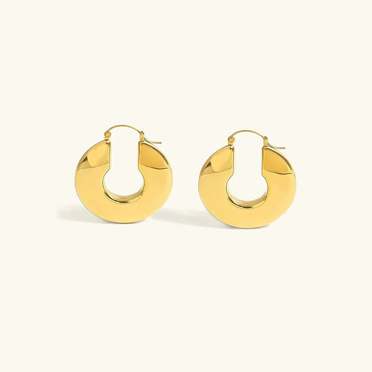 Nina - Chunky Hoop Earrings