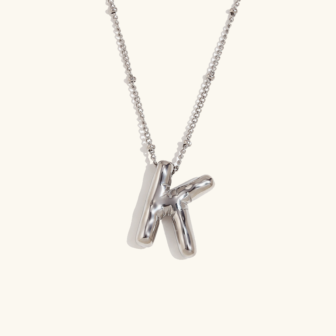 Arabella - Balloon Letter Initial Necklace
