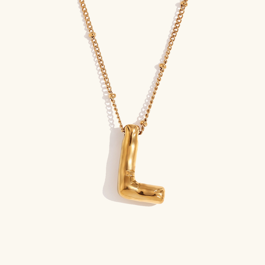 Arabella - Balloon Letter Initial Necklace