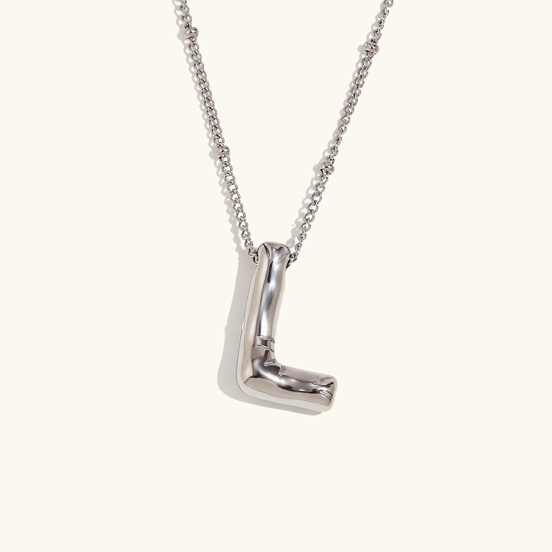 Arabella - Balloon Letter Initial Necklace