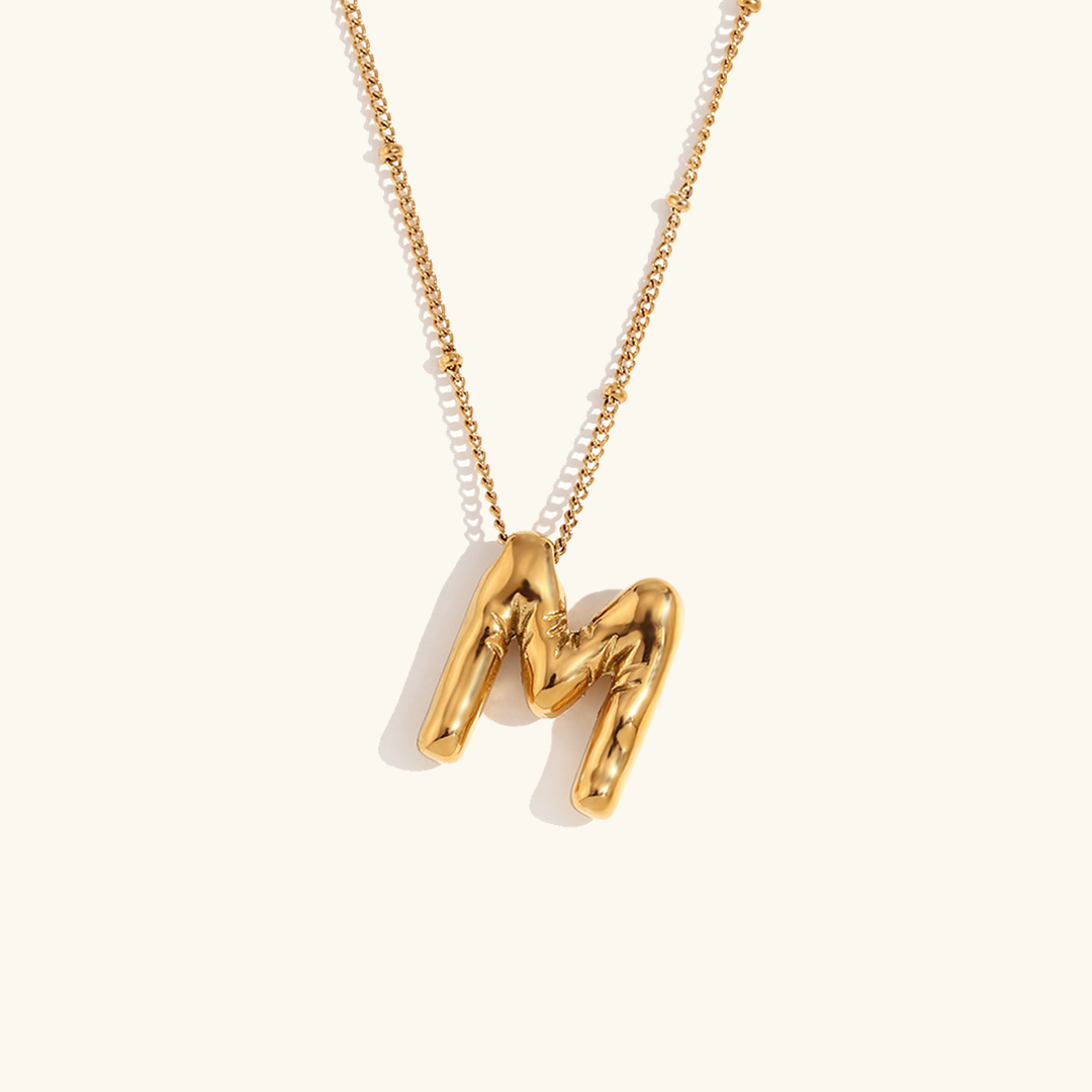 Arabella - Balloon Letter Initial Necklace