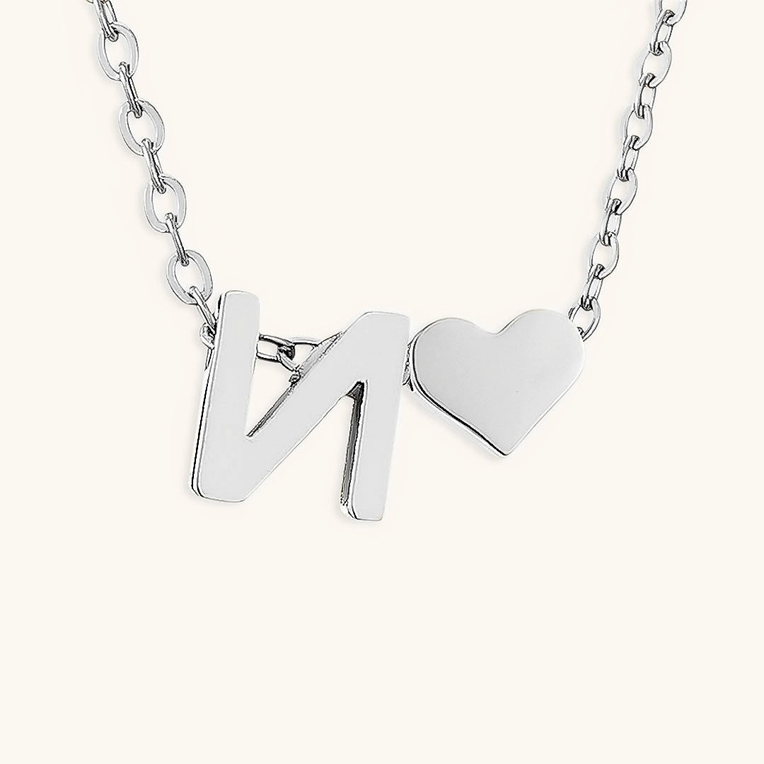 Mallory - Love Initial Letter Necklace