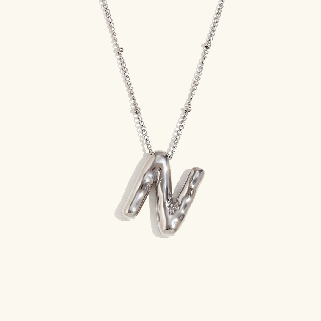 Arabella - Balloon Letter Initial Necklace