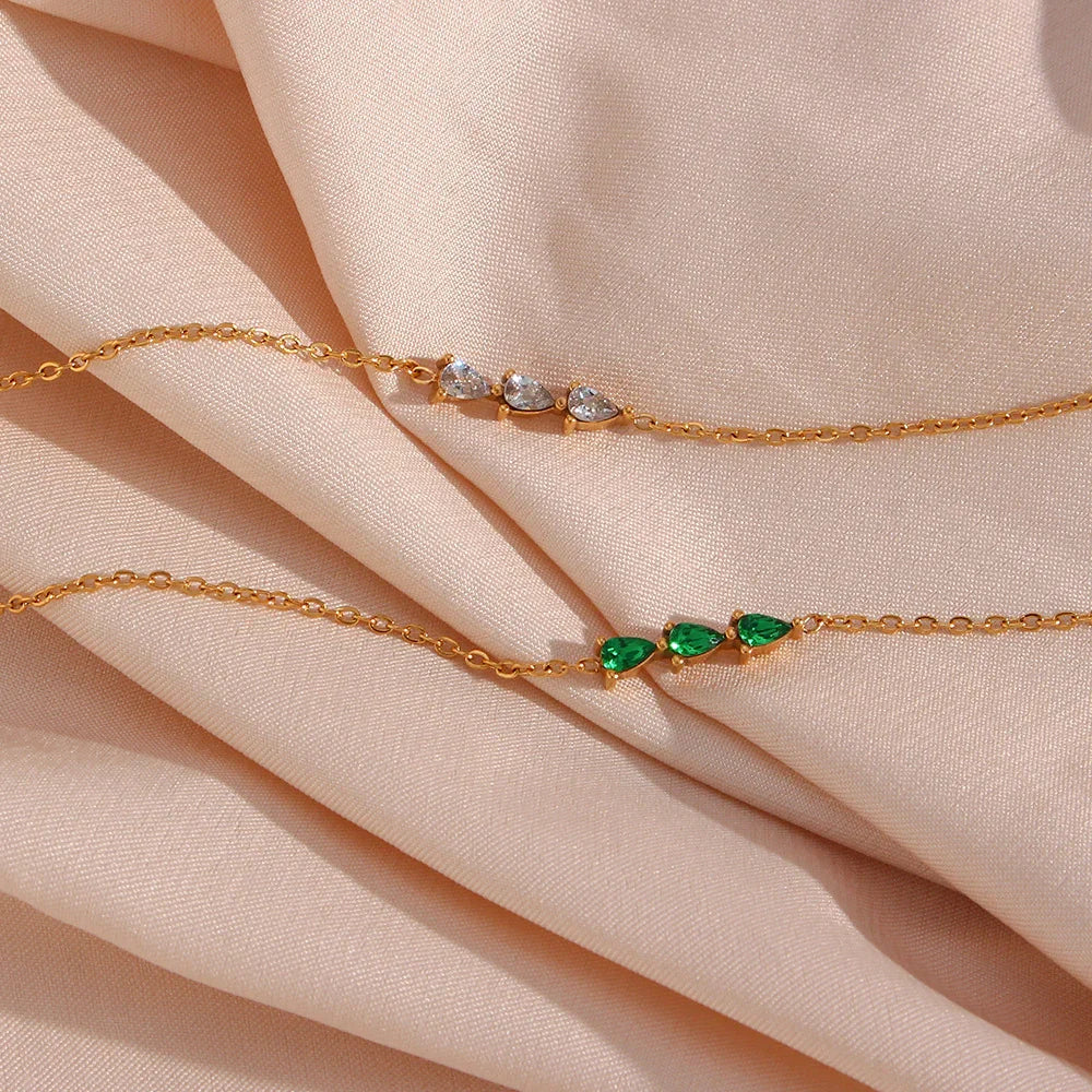 Harriet - Diamond Emerald Bracelet