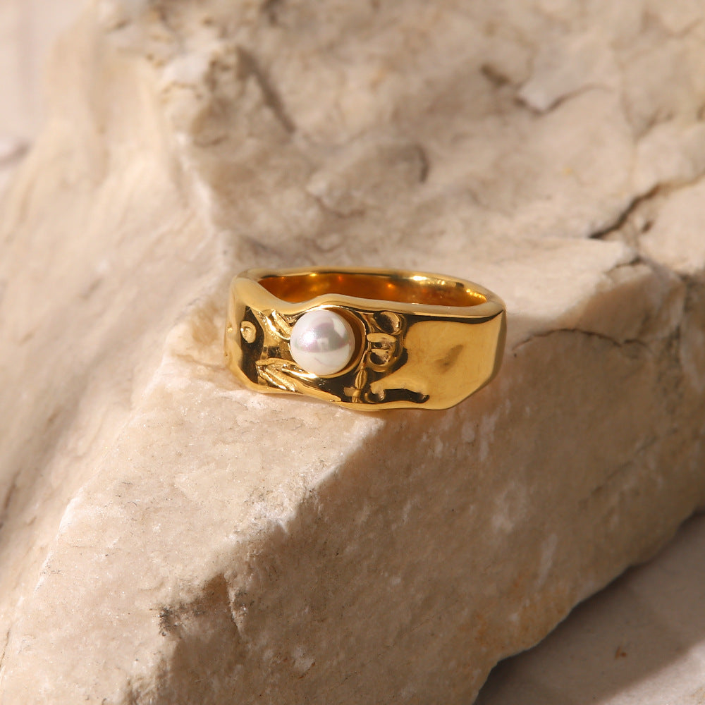 Cerulia - Freshwater Pearl Ring