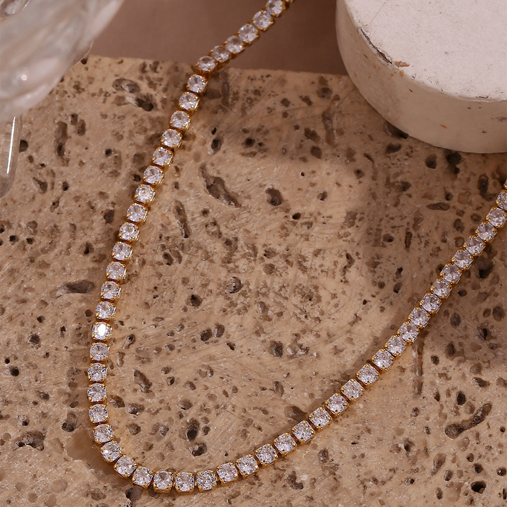 Edith - Diamond Tennis Necklace