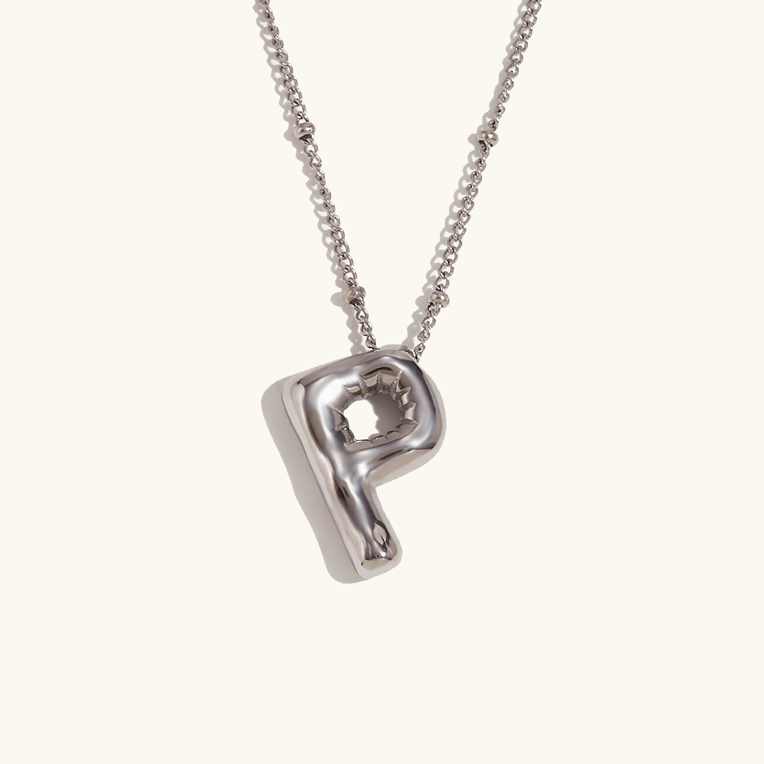 Arabella - Balloon Letter Initial Necklace