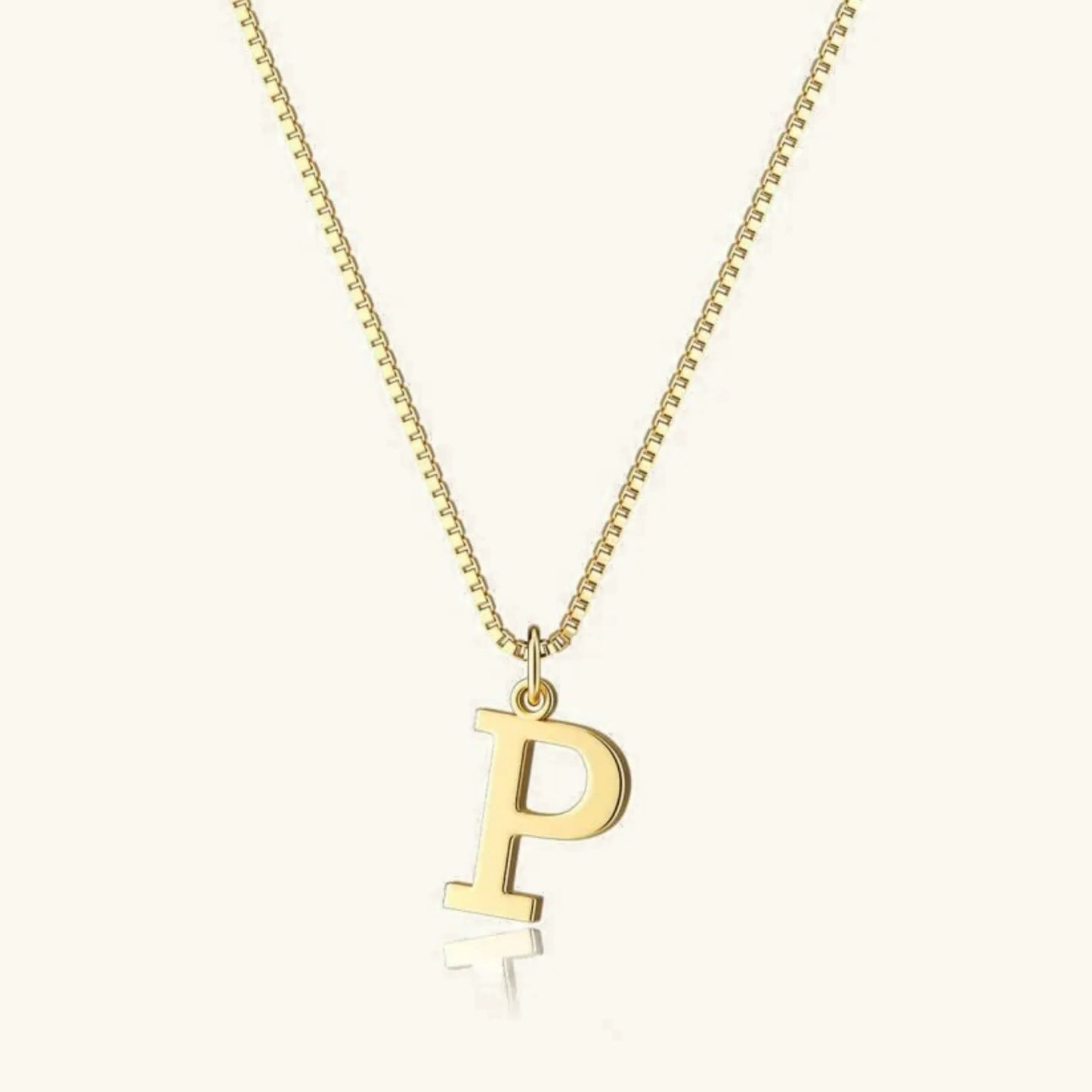 Karina - Letter Initial Gold Necklace