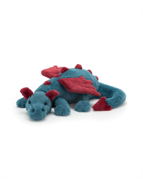 Fluffy - Plush Dragon Dark Blue
