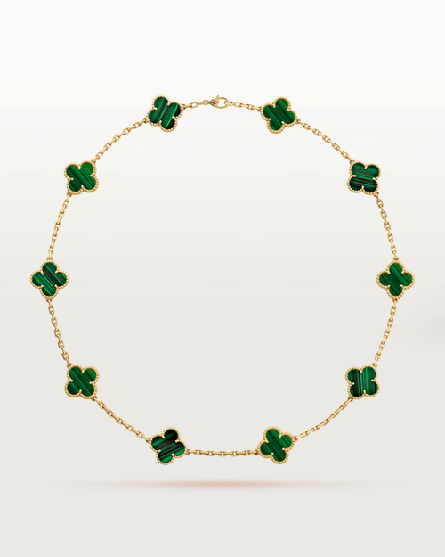 Cathy - Clover Necklace Green