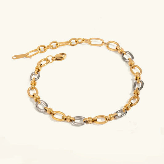 Ingrid - Two Tone Gold Bracelet