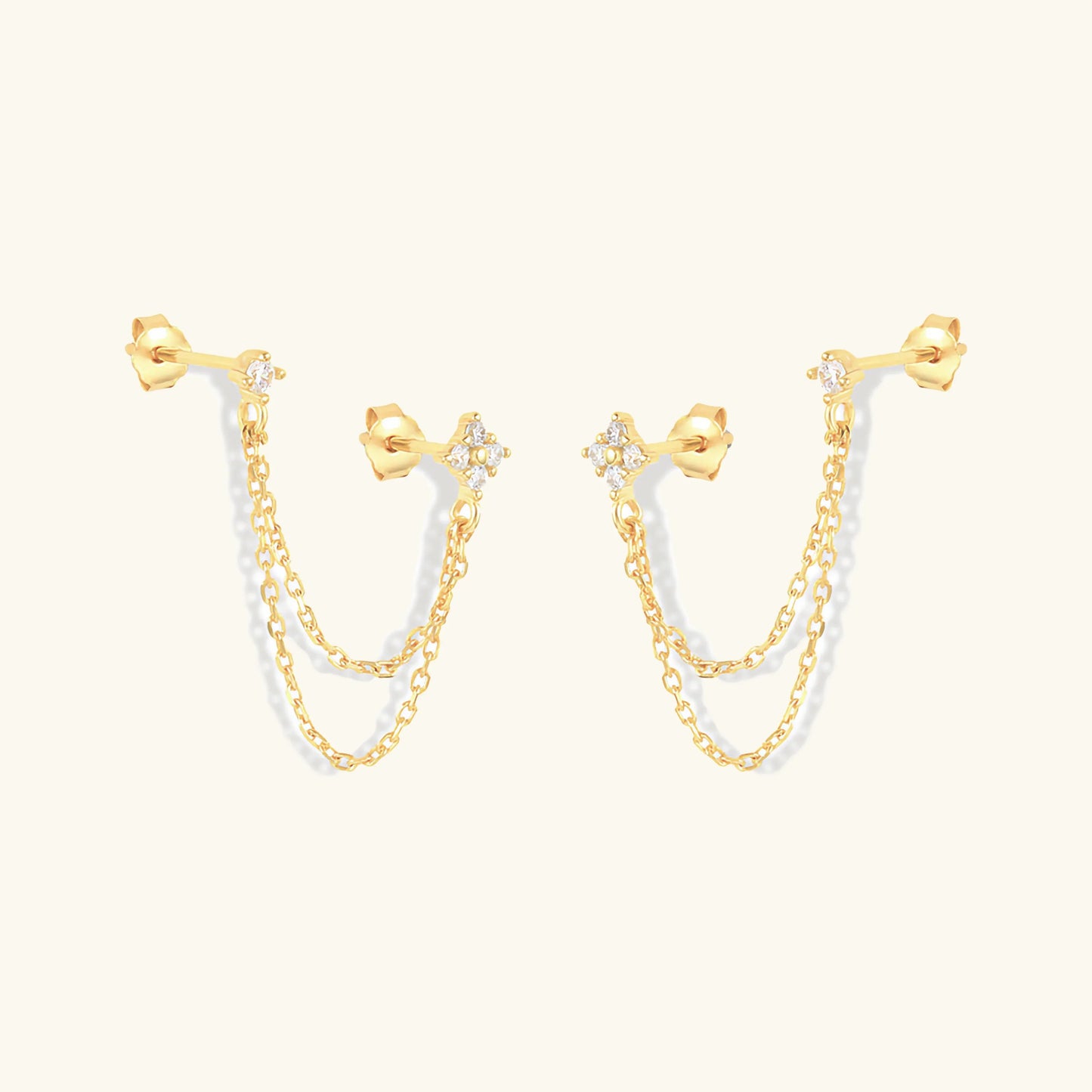 Imogen - Chain Stud Earrings