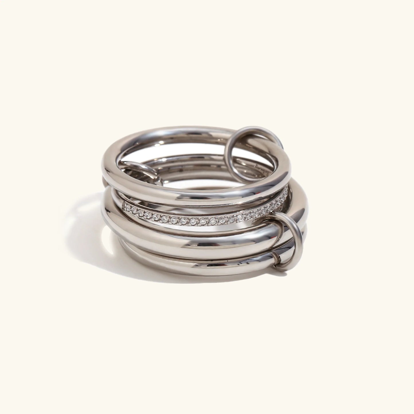 Ulrika - Diamond Ring Stack