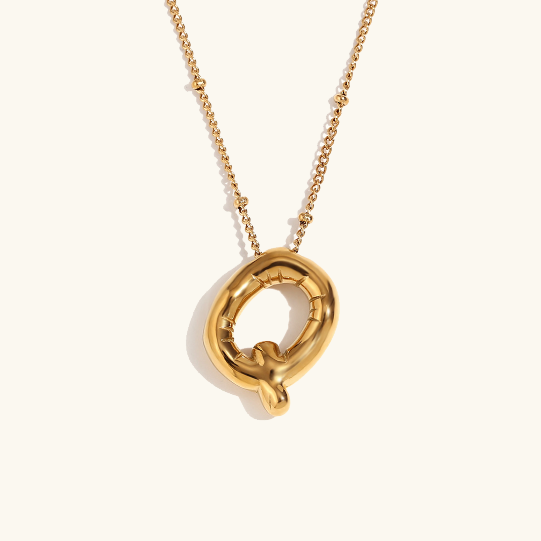 Arabella - Balloon Letter Initial Necklace