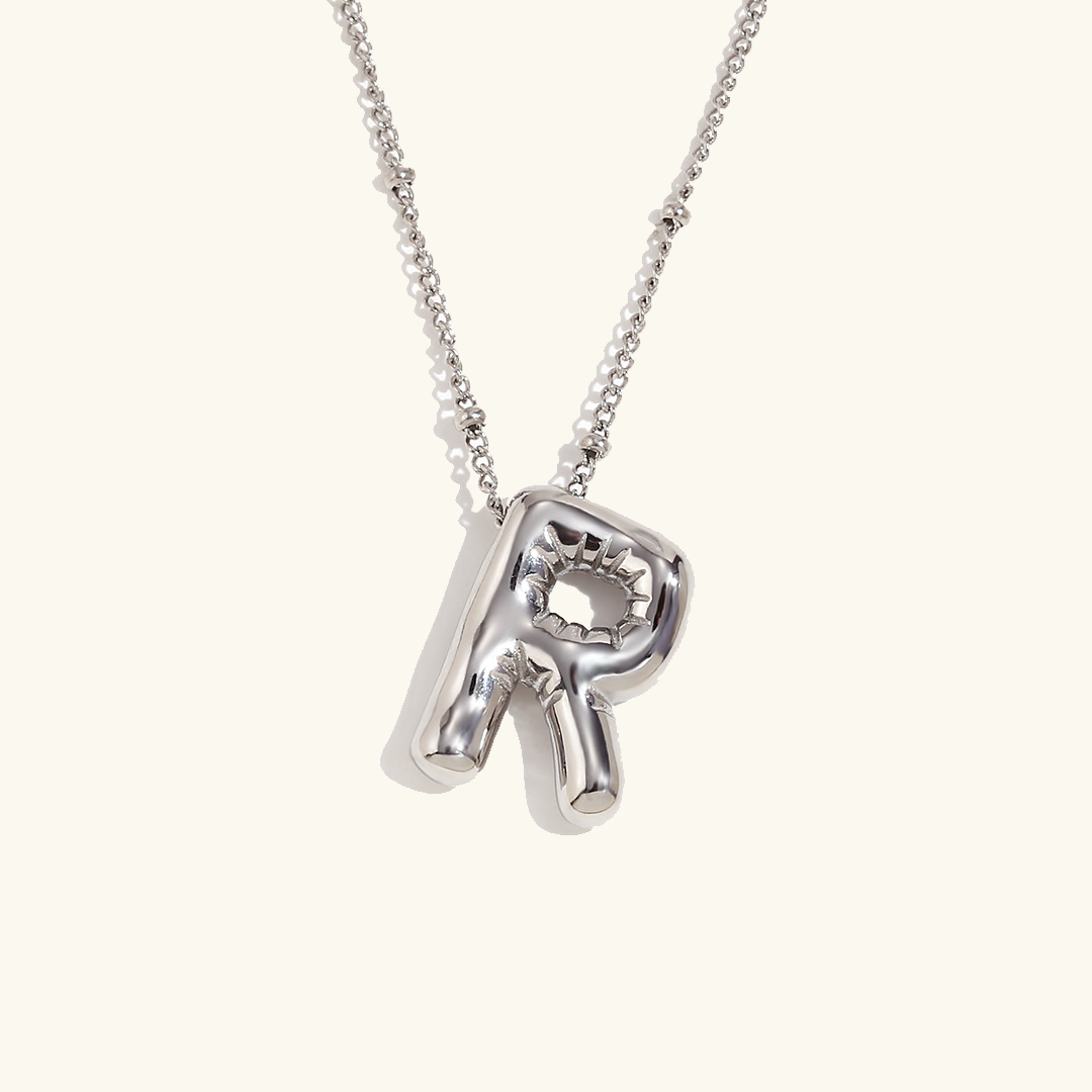 Arabella - Balloon Letter Initial Necklace