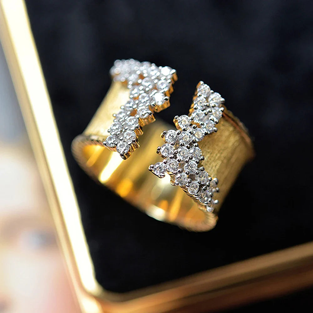 Talia - Diamond Sparkle Open Ring