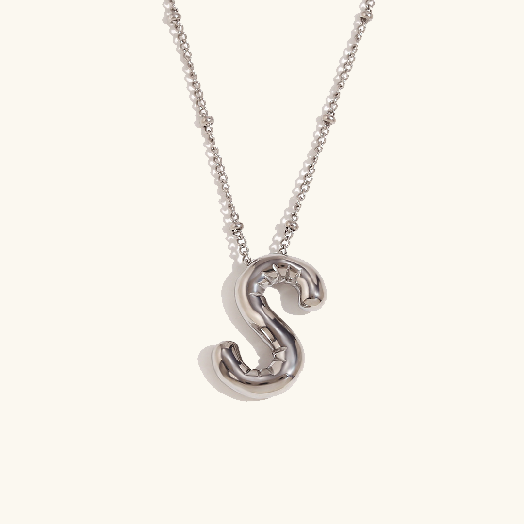 Arabella - Balloon Letter Initial Necklace