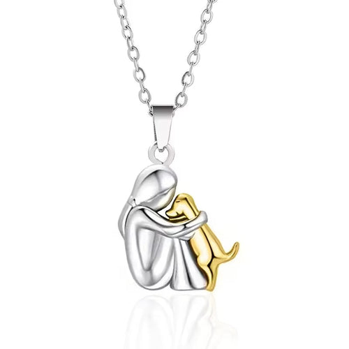 Precious Faithful Dog Pendant Necklace