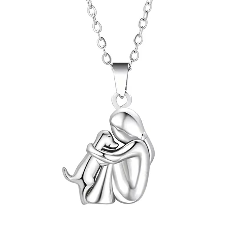 Precious Faithful Dog Pendant Necklace