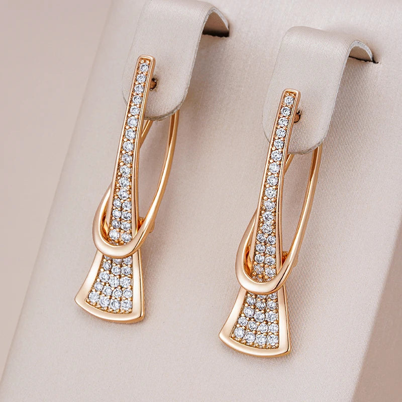 Alira - Layered Diamond Accented Earrings
