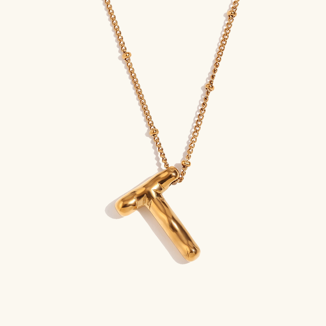 Arabella - Balloon Letter Initial Necklace