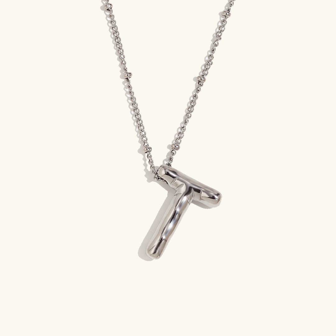 Arabella - Balloon Letter Initial Necklace