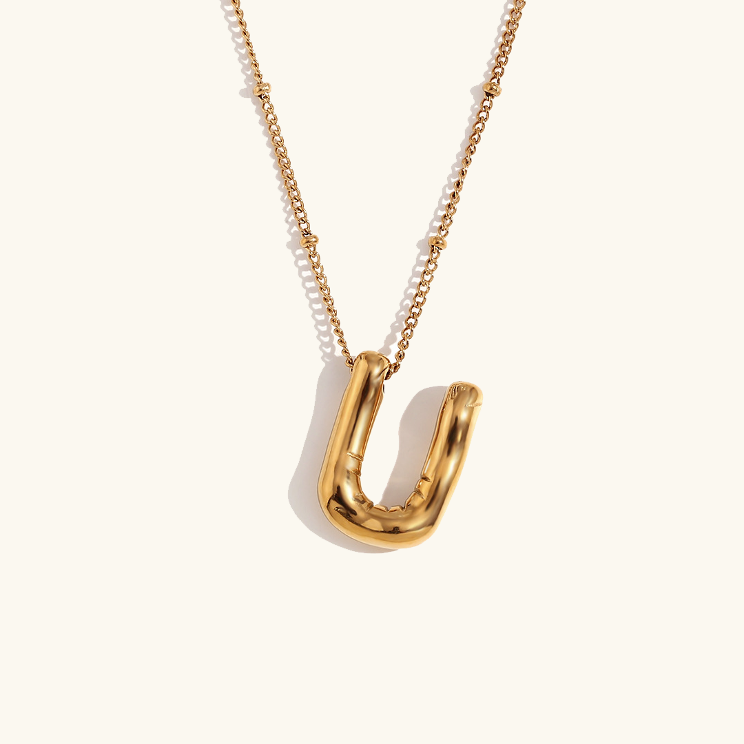 Arabella - Balloon Letter Initial Necklace