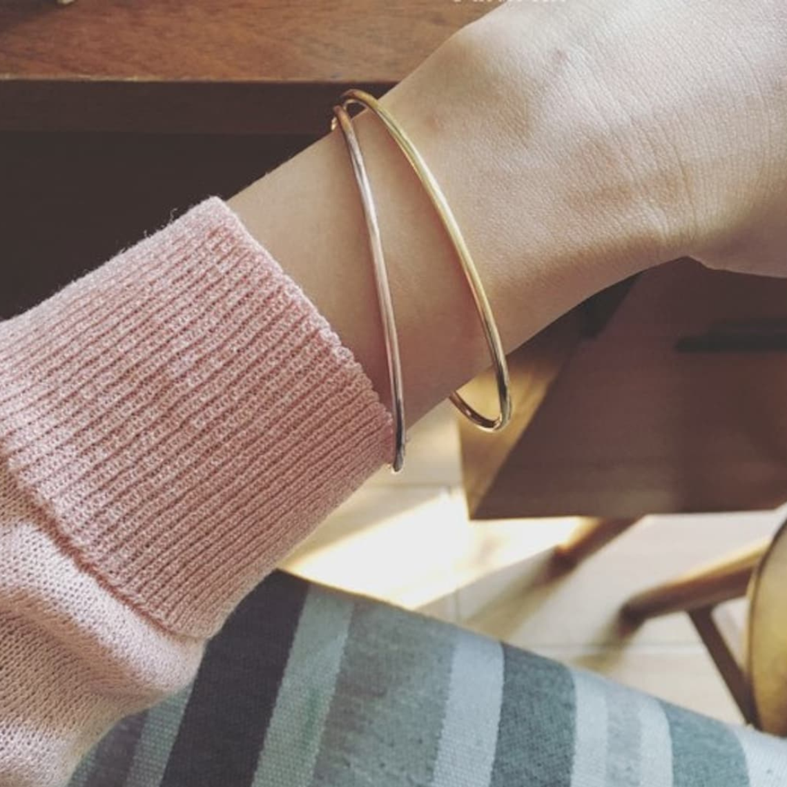 Classic Bangle - Slip-On Gold Bracelet