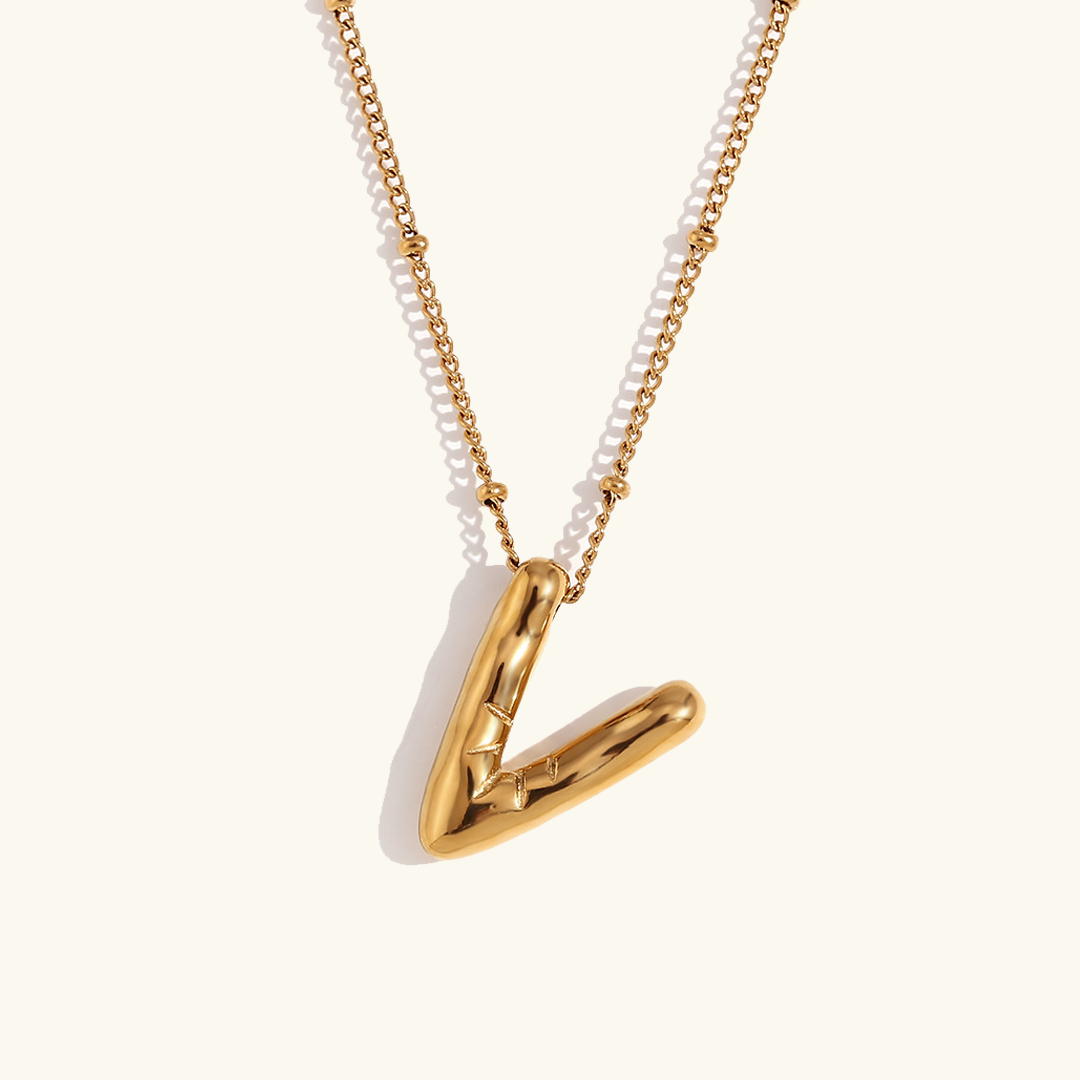 Arabella - Balloon Letter Initial Necklace