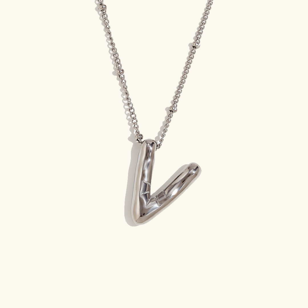Arabella - Balloon Letter Initial Necklace