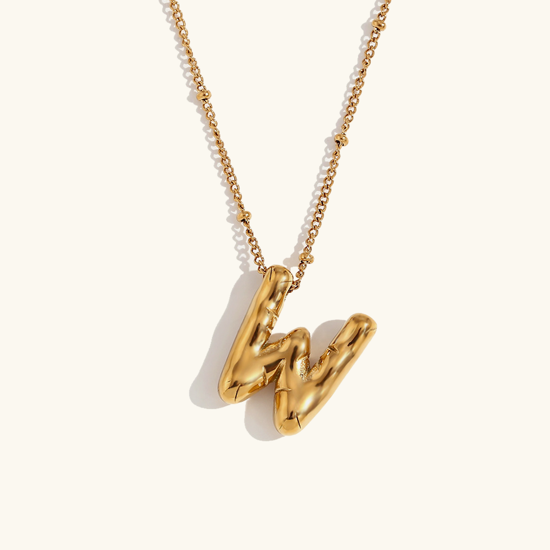 Arabella - Balloon Letter Initial Necklace