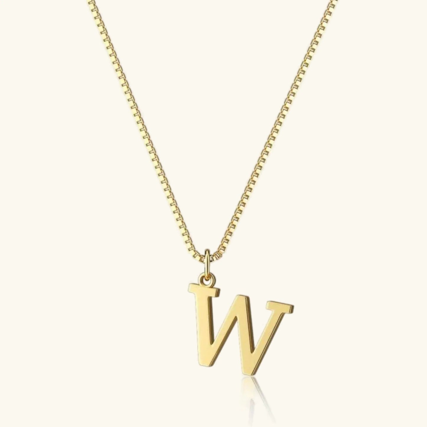 Karina - Letter Initial Gold Necklace