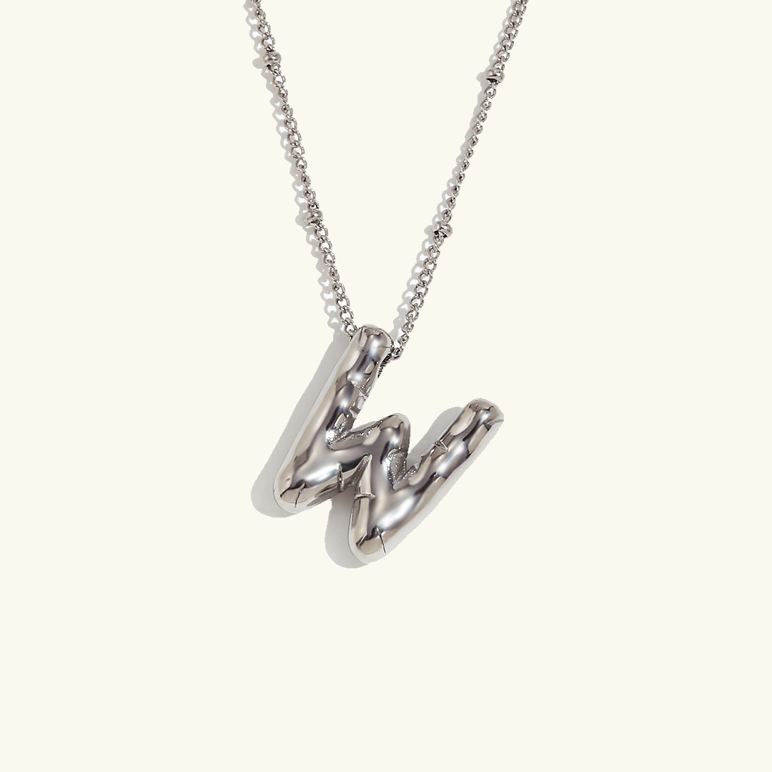 Arabella - Balloon Letter Initial Necklace