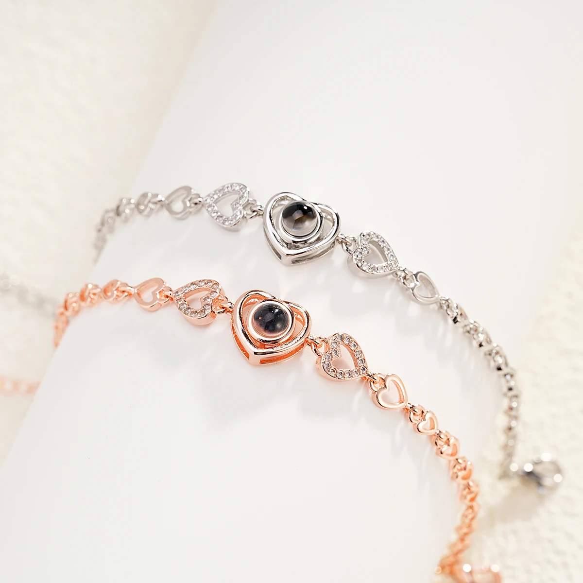 Personalized Heart Photo Bracelet