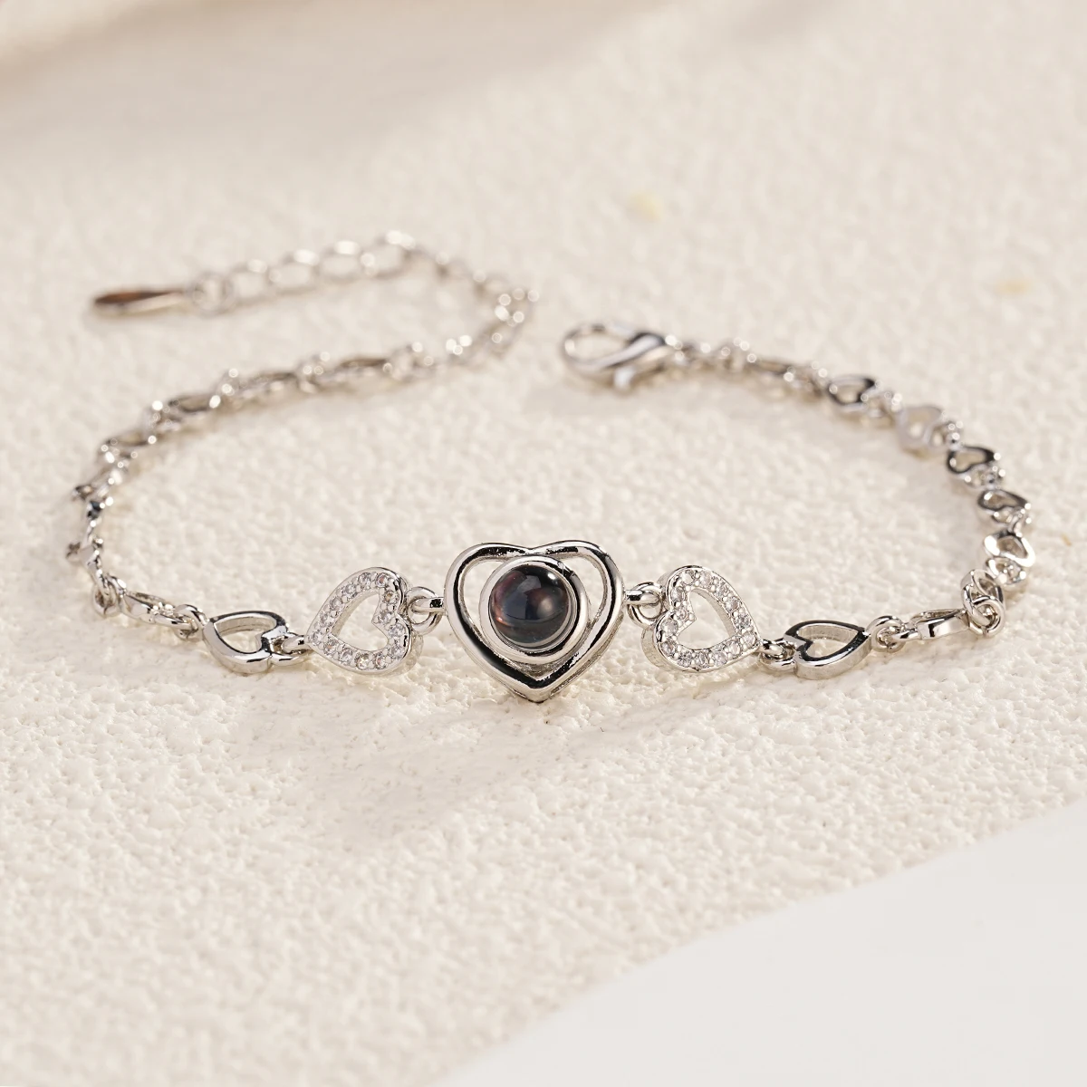 Personalized Heart Photo Bracelet
