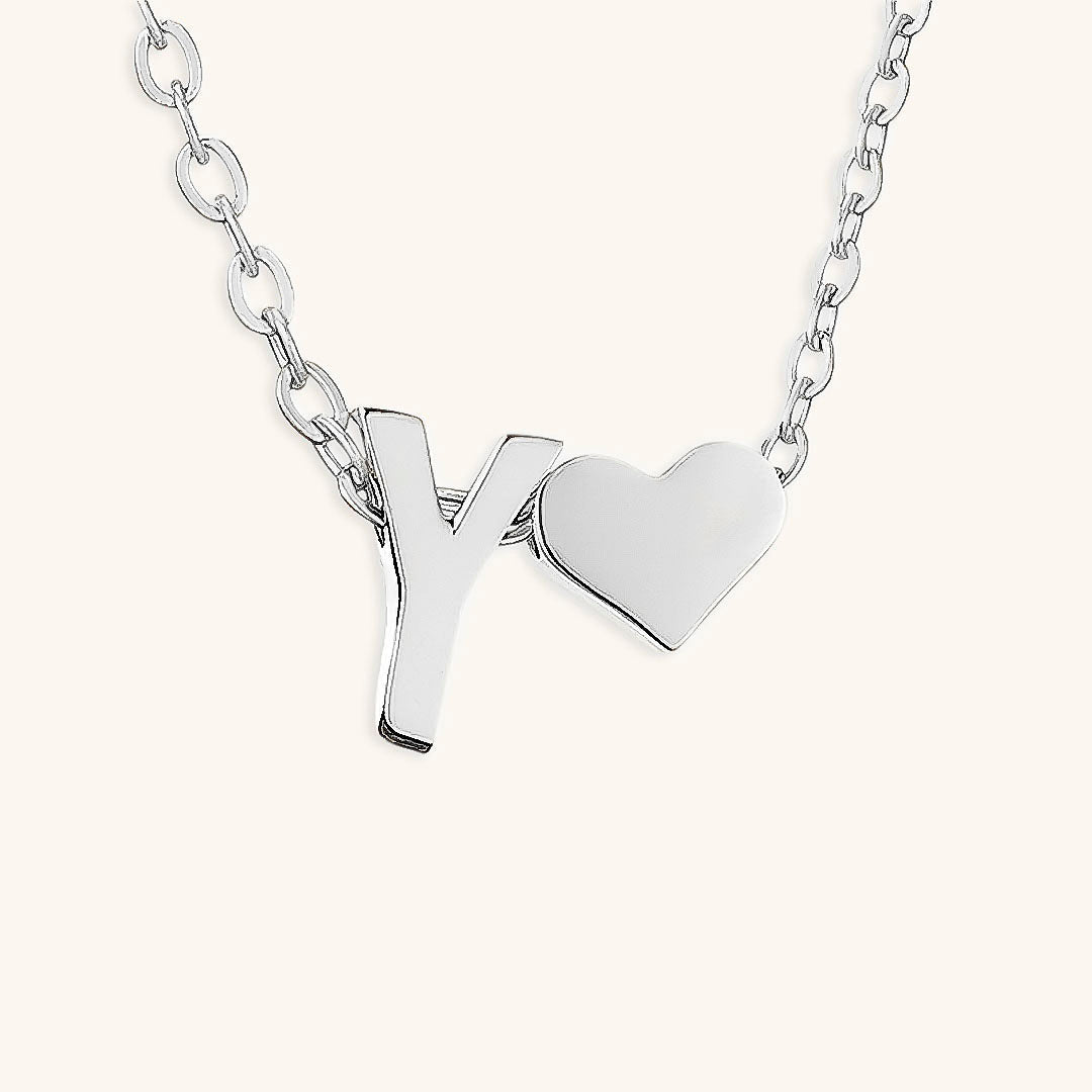 Mallory - Love Initial Letter Necklace