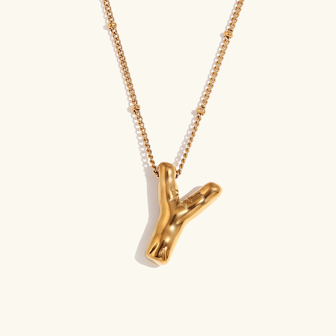 Arabella - Balloon Letter Initial Necklace