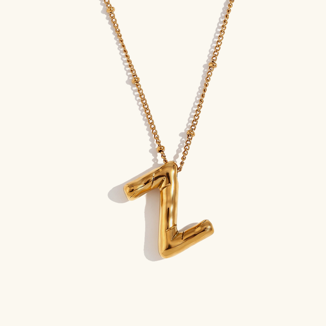 Arabella - Balloon Letter Initial Necklace