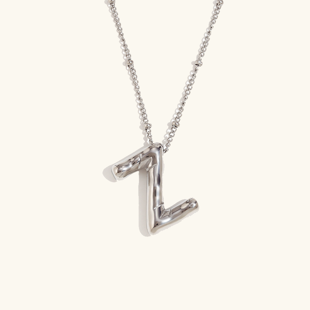 Arabella - Balloon Letter Initial Necklace