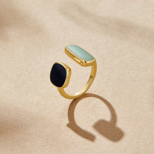 Ella - Aquamarine Wrap Ring Gold