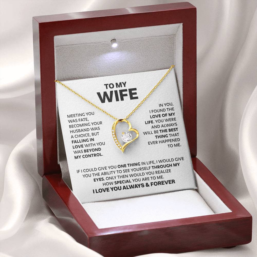 Shania - 'To My Wife' Heart Necklace